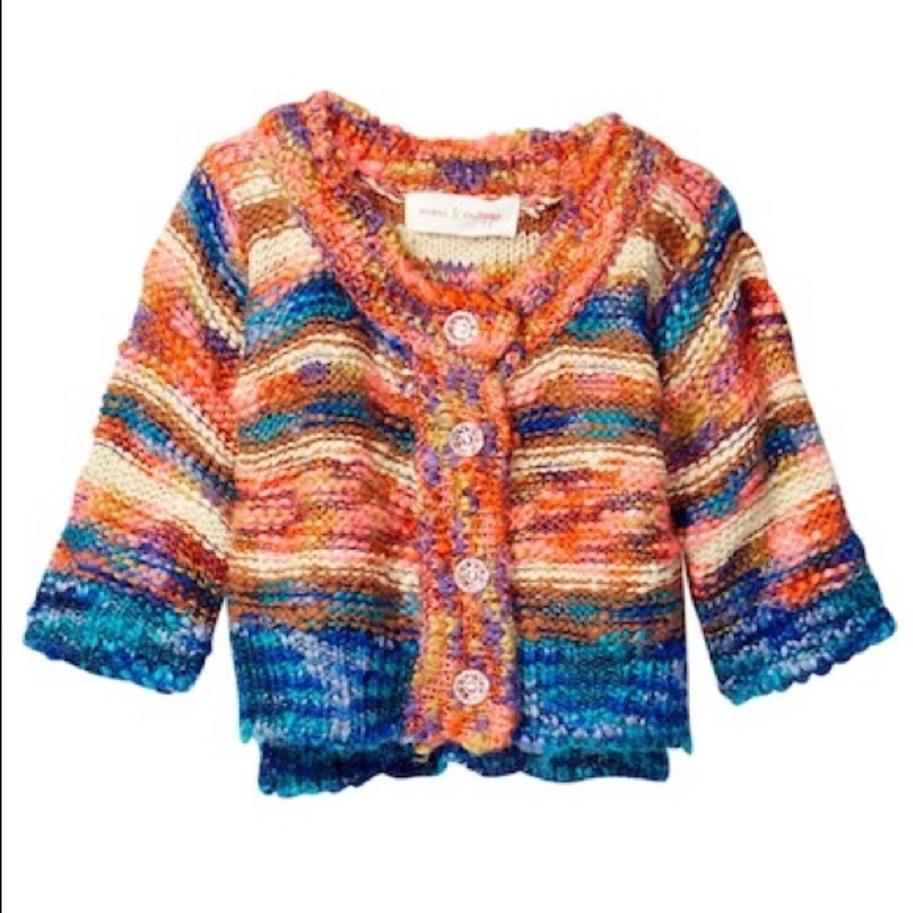 Rainbow Ombré Cardigan.